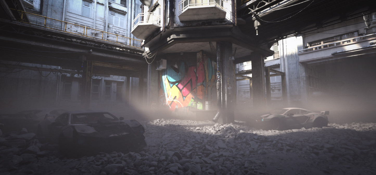 Cyberpunk Shattered Neon - DAZ Studio