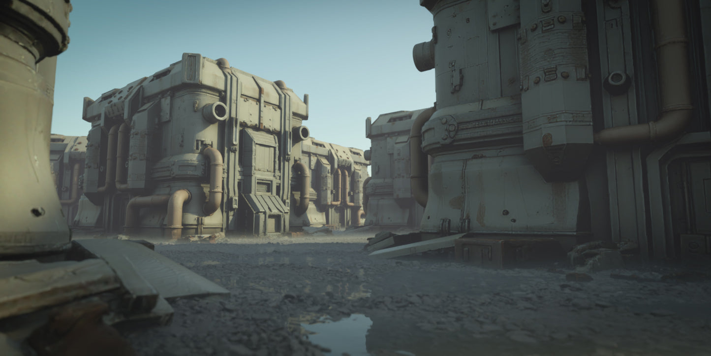 Cyberpunk Square - DAZ Studio