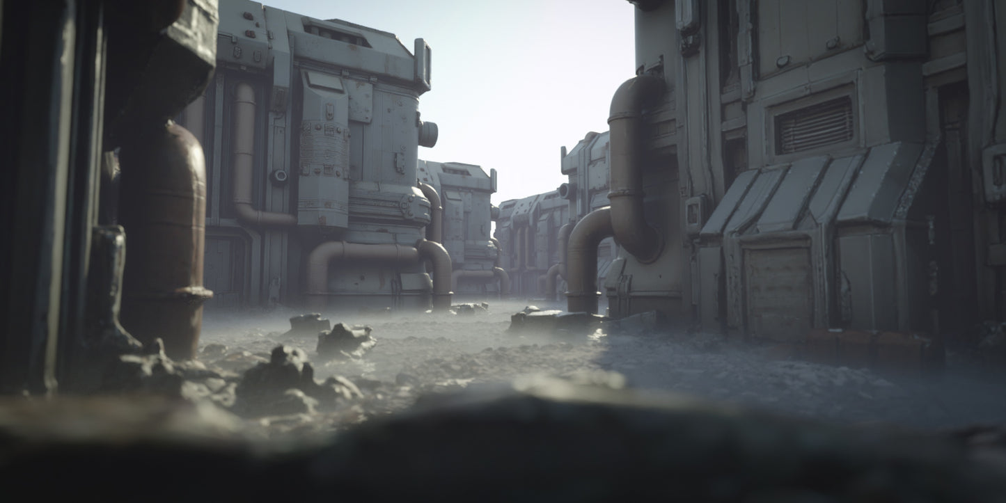 Cyberpunk Square - DAZ Studio