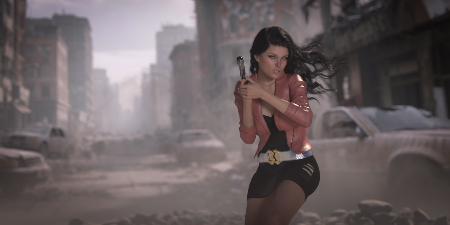 Quick 2.5D Scenes - City Remains - DAZ Studio