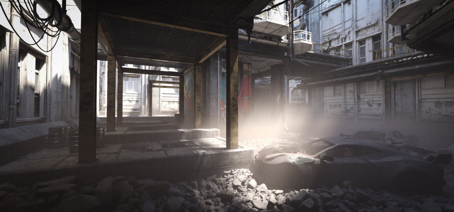 Cyberpunk Shattered Neon - DAZ Studio