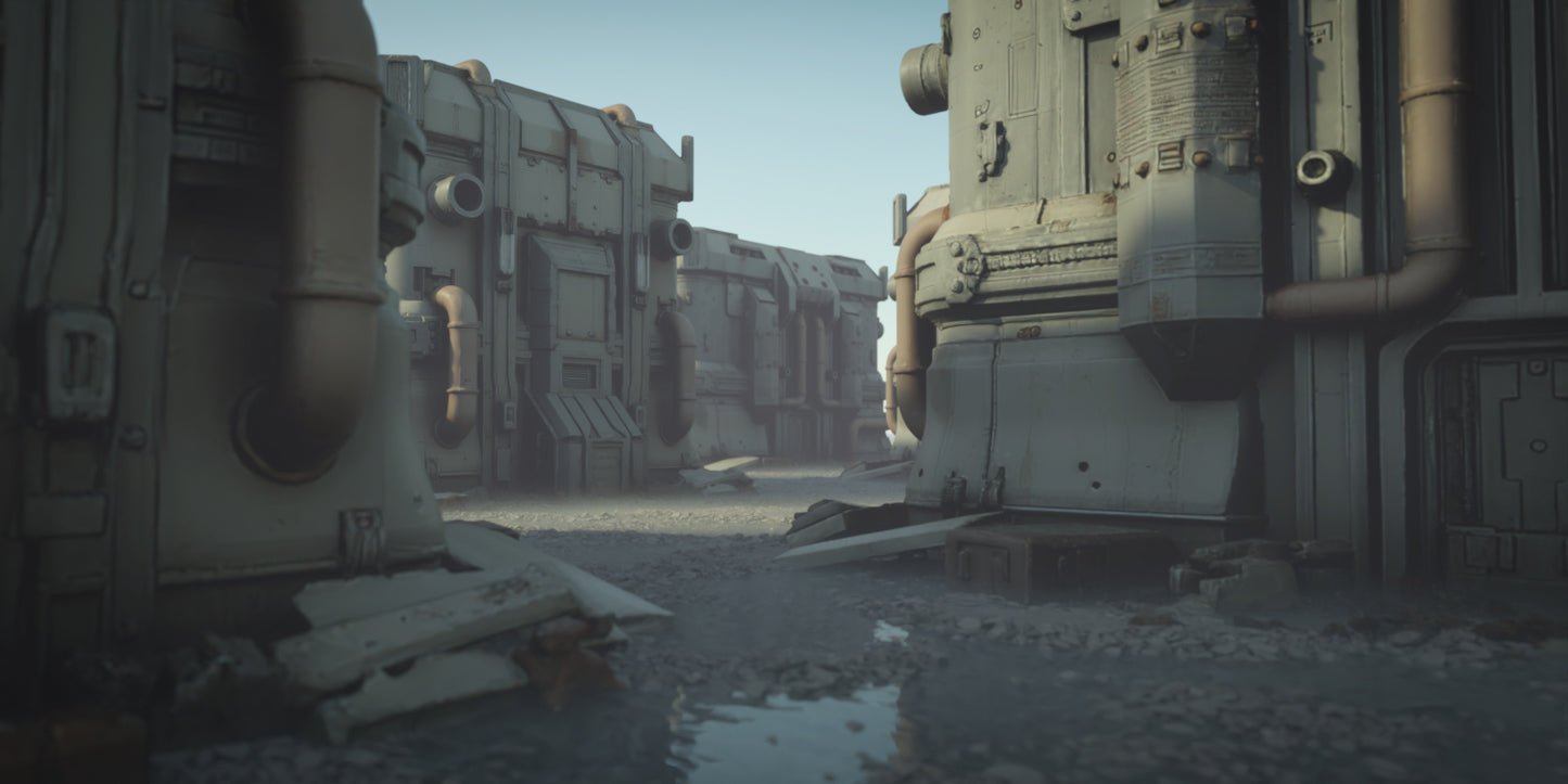 Cyberpunk Square - DAZ Studio