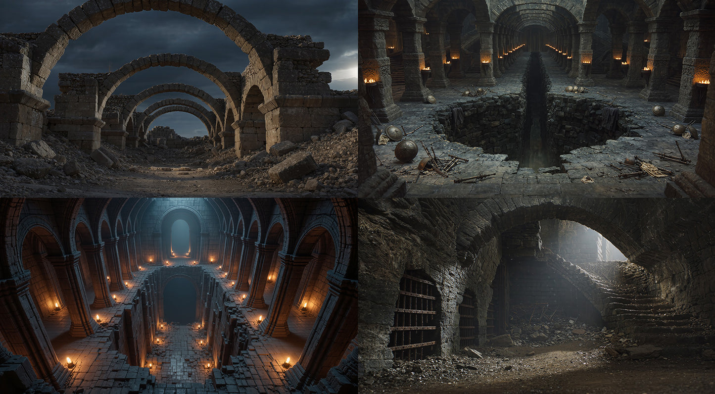 Cinematic Dark Ages World Pack - 150 Environments