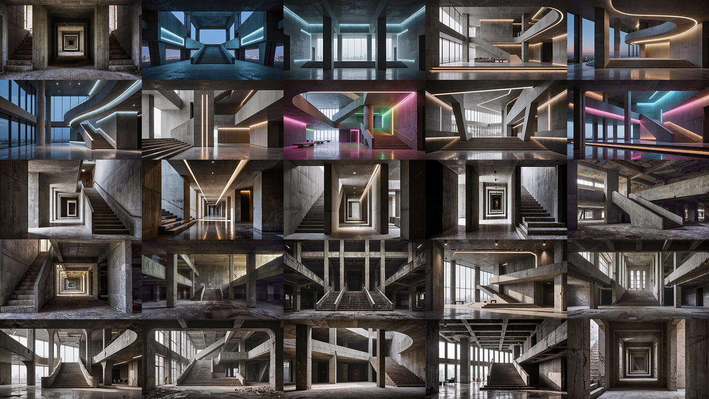 Cinematic Brutalist Structures - 200 Environments - Dreamlight 3D Store