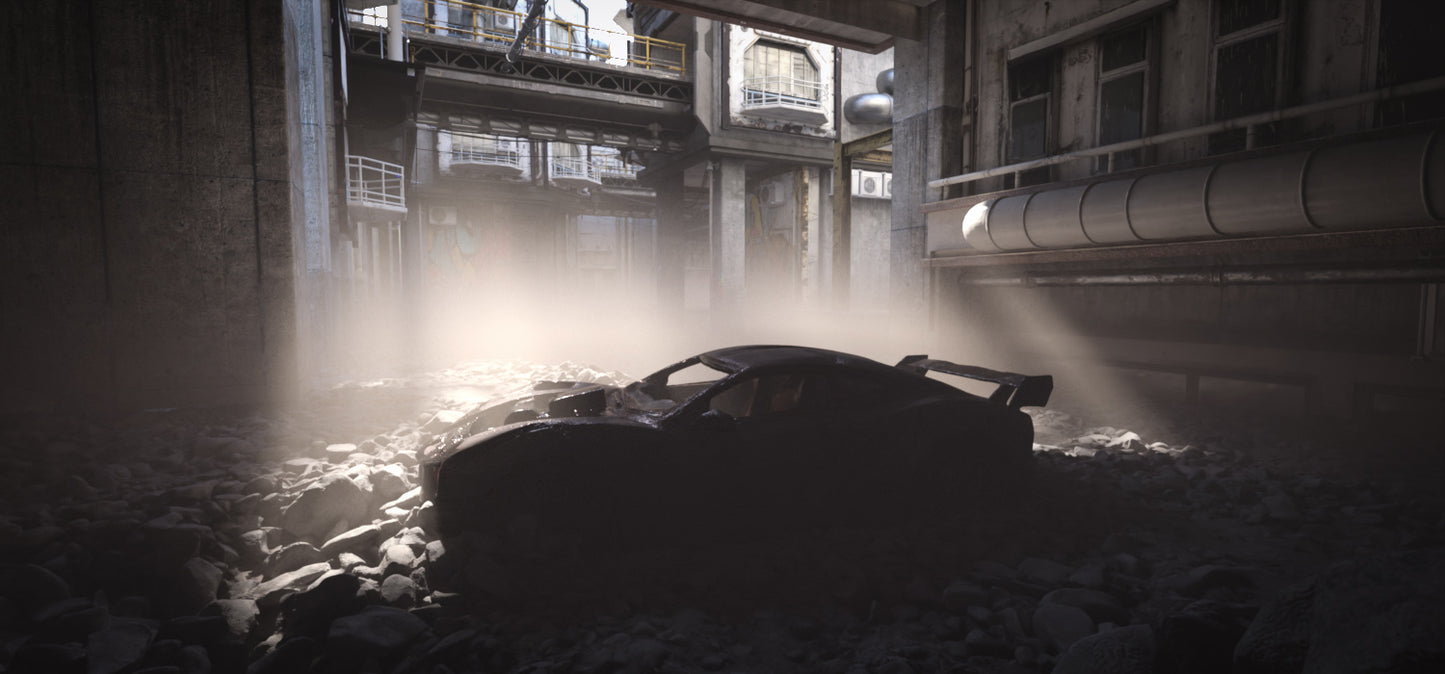 Cyberpunk Shattered Neon - DAZ Studio