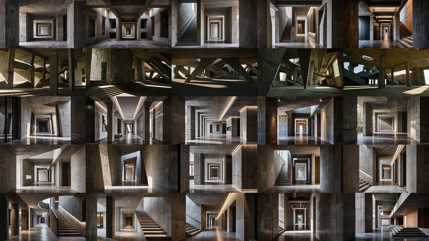 Cinematic Brutalist Structures - 200 Environments - Dreamlight 3D Store