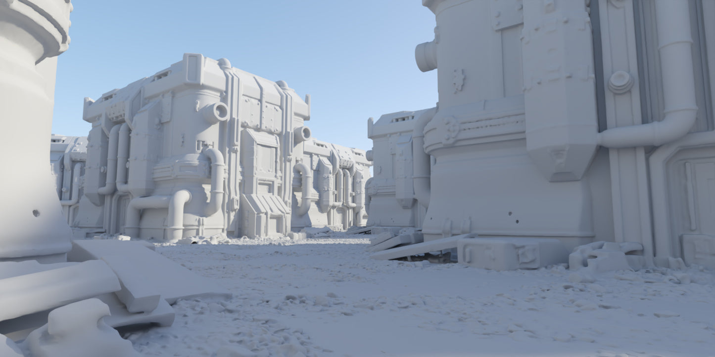 Cyberpunk Square - DAZ Studio