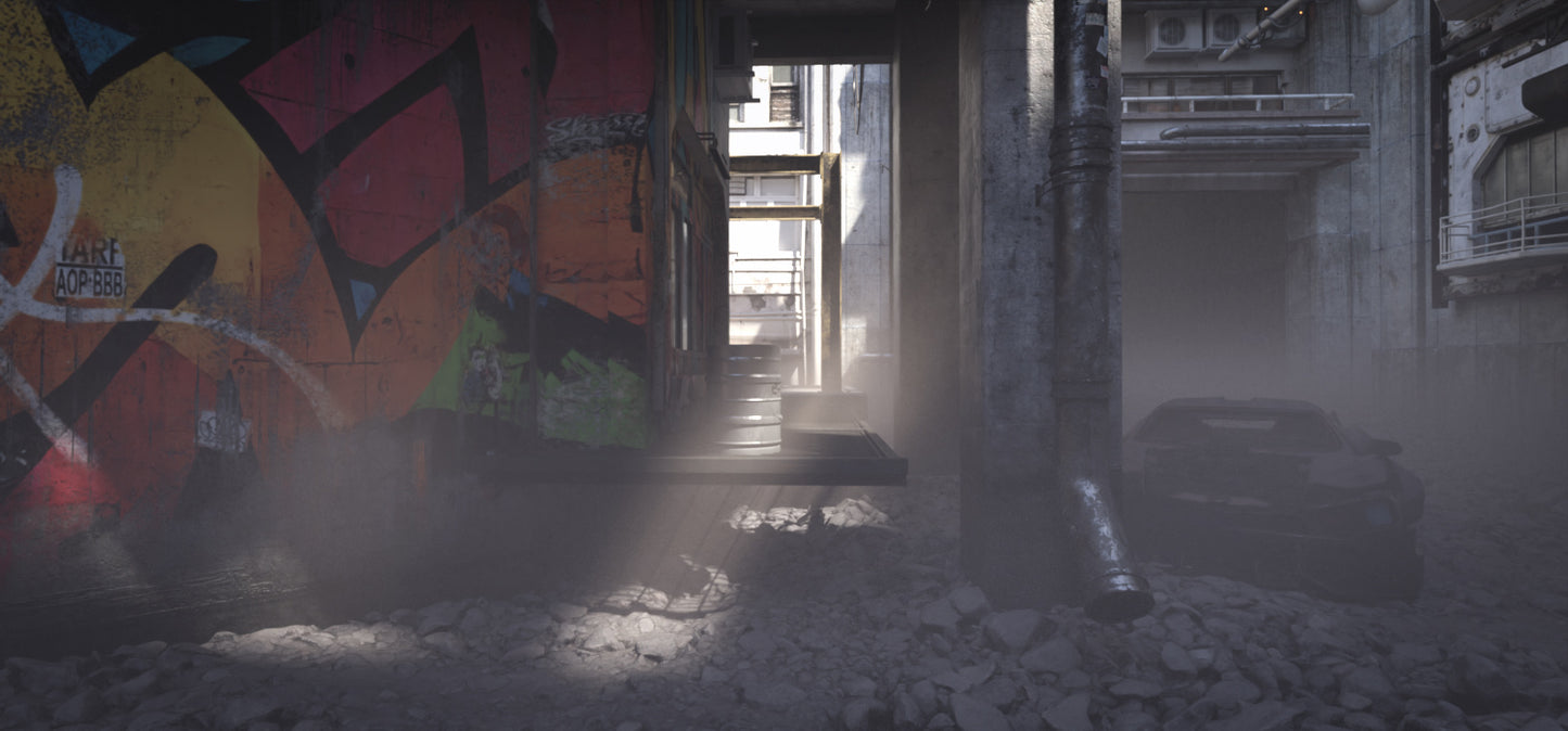 Cyberpunk Shattered Neon - DAZ Studio