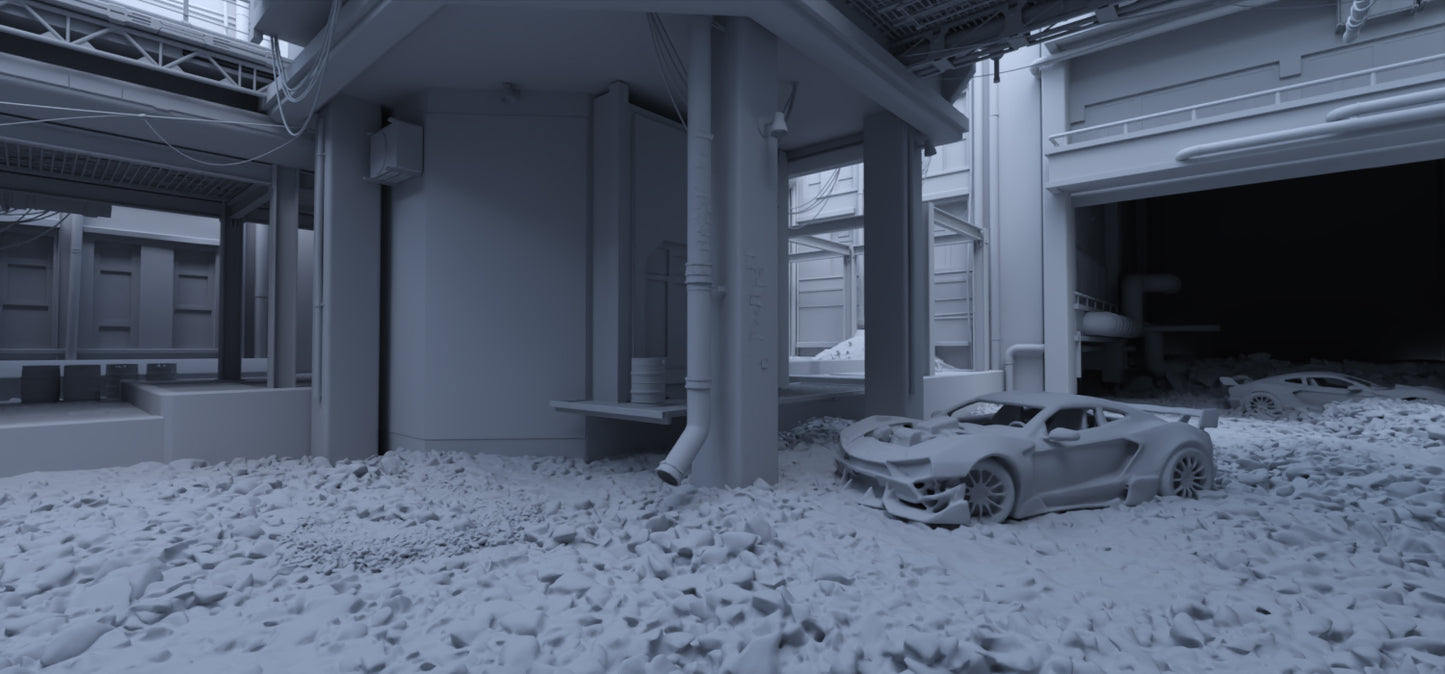 Cyberpunk Shattered Neon - DAZ Studio