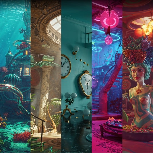 Photo Backgrounds - Surreal 5-in-1 Bundle - DAZ Studio - Dreamlight 3D Store