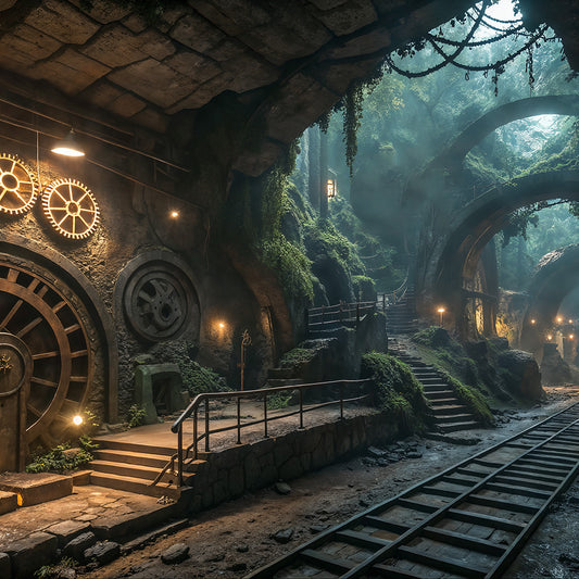 Photo Backgrounds - Clockwork Caverns - DAZ Studio - Dreamlight 3D Store
