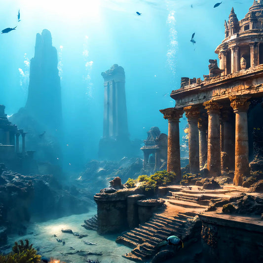 Video Backgrounds - Atlantis Sunken City 2 - 4k Video + Image Sequence - DAZ Studio - Dreamlight 3D Store