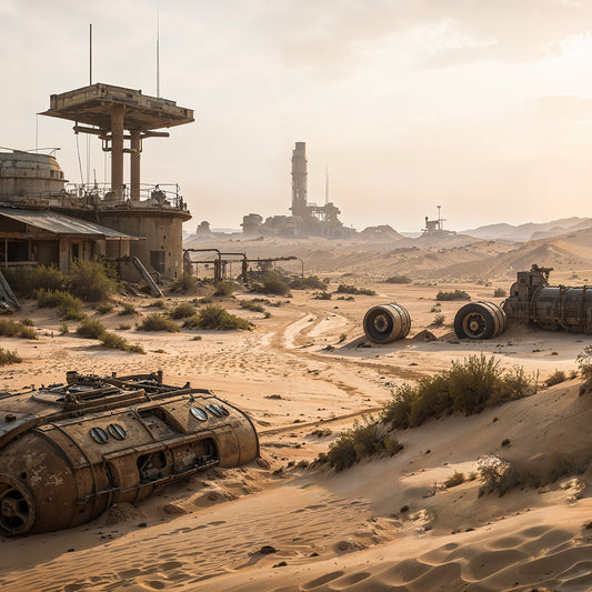 Photo Backgrounds - Desert Cyberpunk Base - DAZ Studio - Dreamlight 3D Store