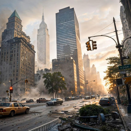 Video Backgrounds - Post Apocalyptic City 1 - 4k Video + Image Sequence - DAZ Studio - Dreamlight 3D Store