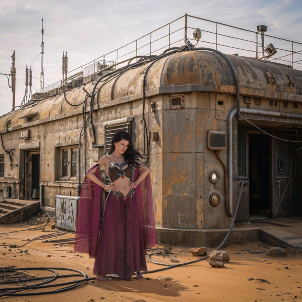 Video Backgrounds - Desert Cyberpunk Base 5 - DAZ Studio - Dreamlight 3D Store