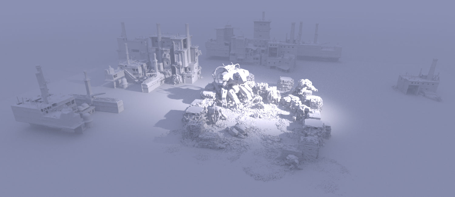Mech Scrap Yard - DAZ Studio - Dreamlight 3D Store