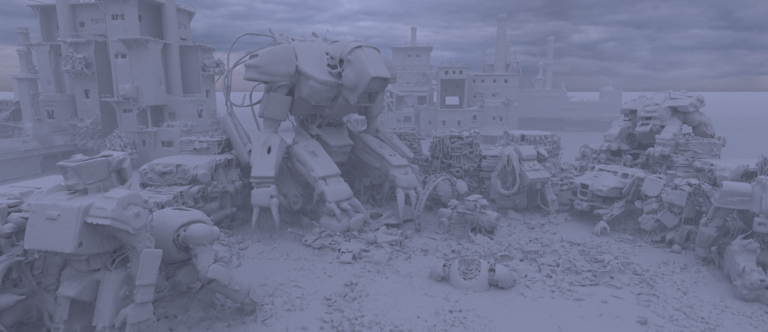 Mech Scrap Yard - DAZ Studio - Dreamlight 3D Store