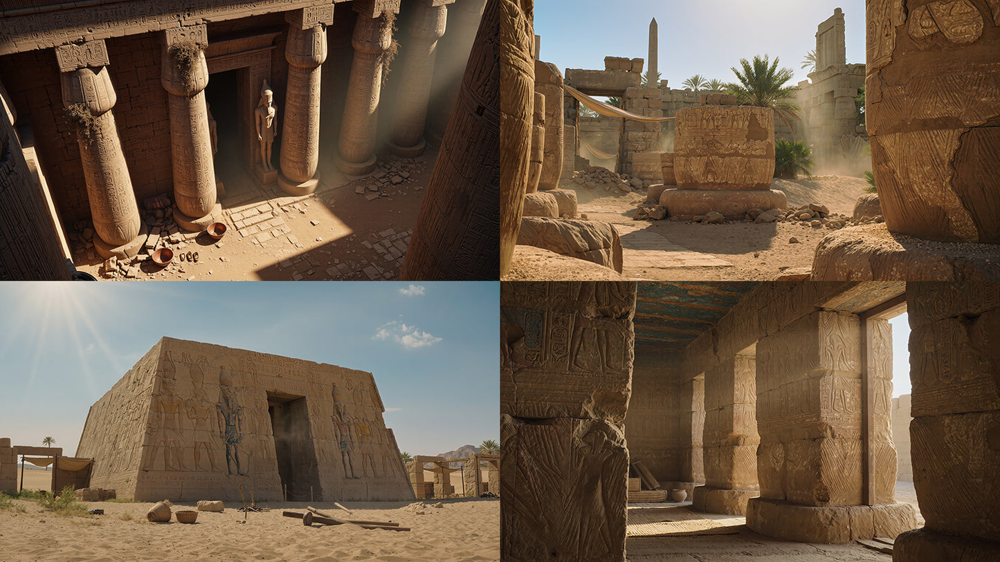 Cinematic Ancient Egypt World Pack - 500 Environments