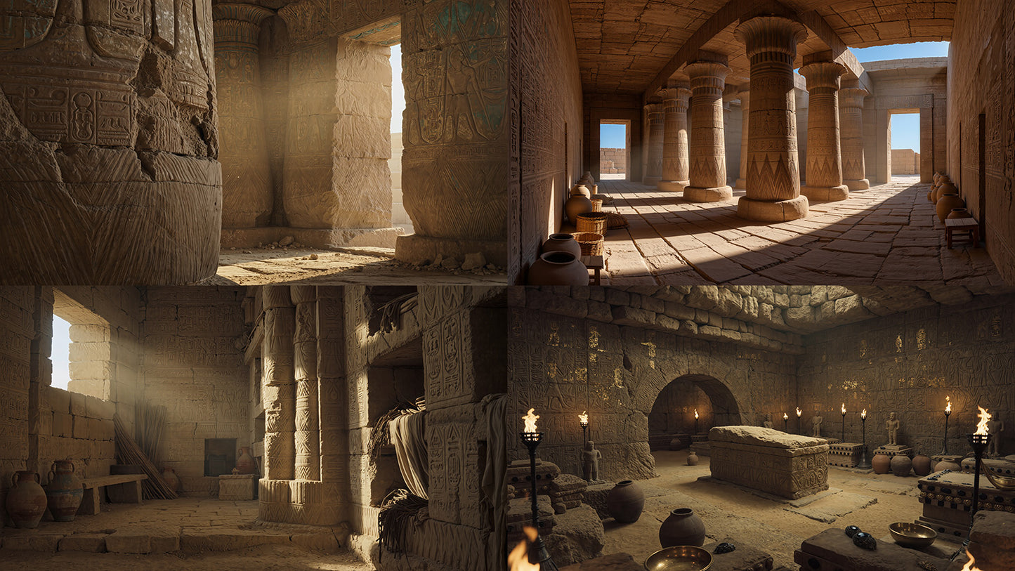 Cinematic Ancient Egypt World Pack - 500 Environments