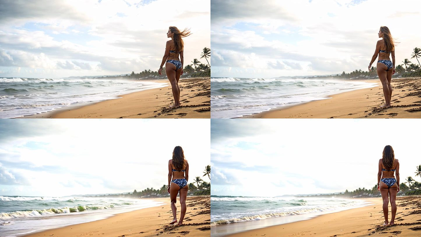 Video Backgrounds - Bikini Girl On The Beach 2 - 4k Video + Image Sequence - DAZ Studio - Dreamlight 3D Store