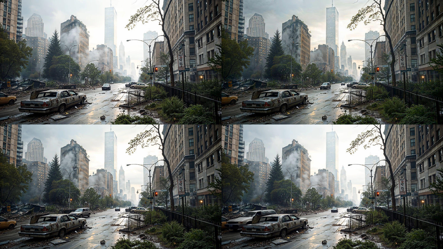 Video Backgrounds - Post Apocalyptic City 2 - 4k Video + Image Sequence - DAZ Studio - Dreamlight 3D Store
