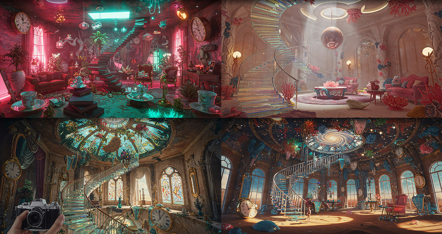 Photo Backgrounds - Surreal 5-in-1 Bundle - DAZ Studio - Dreamlight 3D Store