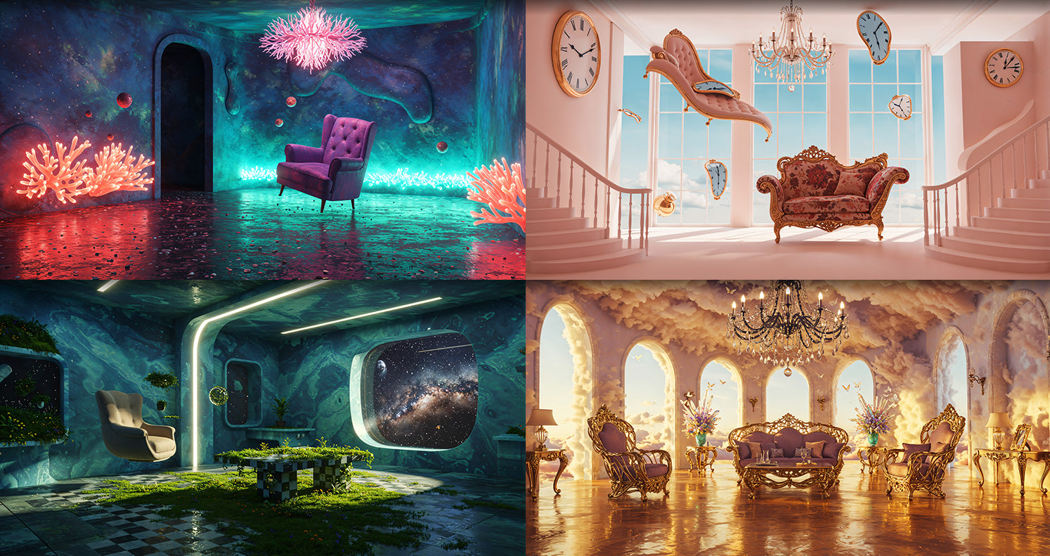 Photo Backgrounds - Surreal 5-in-1 Bundle - DAZ Studio - Dreamlight 3D Store