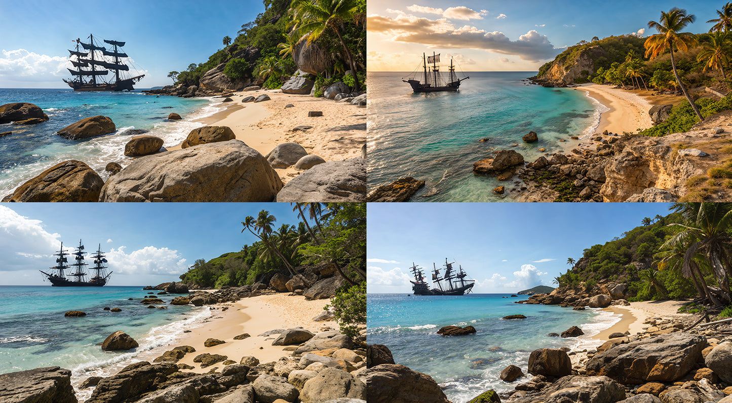 Photo Backgrounds - Pirate Island - DAZ Studio - Dreamlight 3D Store