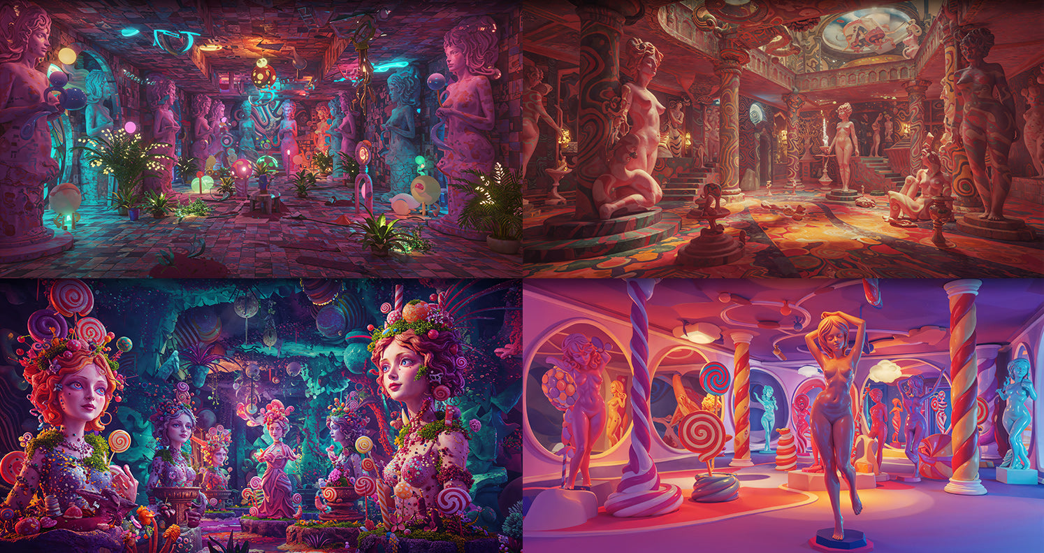 Photo Backgrounds - Surreal 5-in-1 Bundle - DAZ Studio - Dreamlight 3D Store