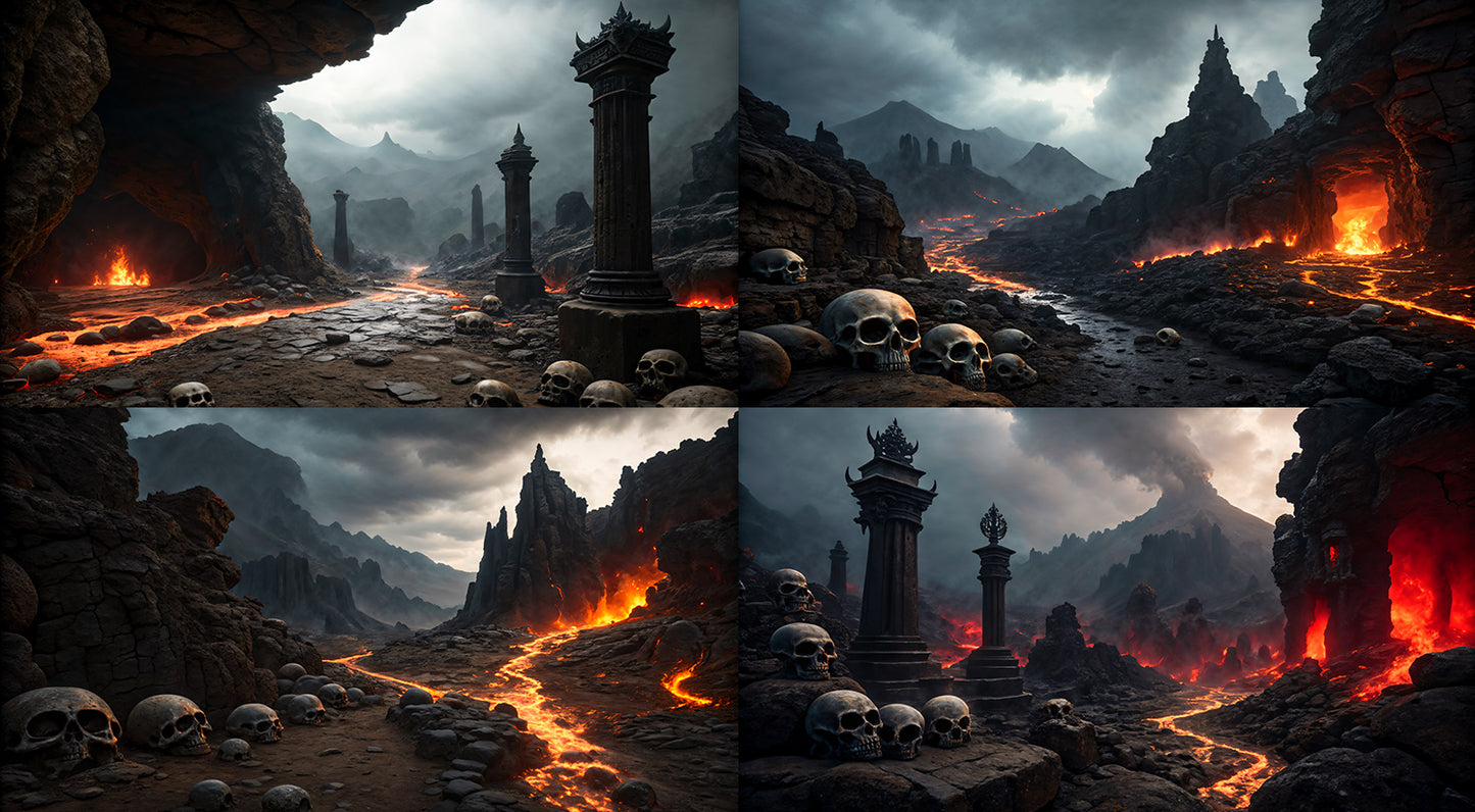 Photo Backgrounds - Hell On Earth - DAZ Studio - Dreamlight 3D Store