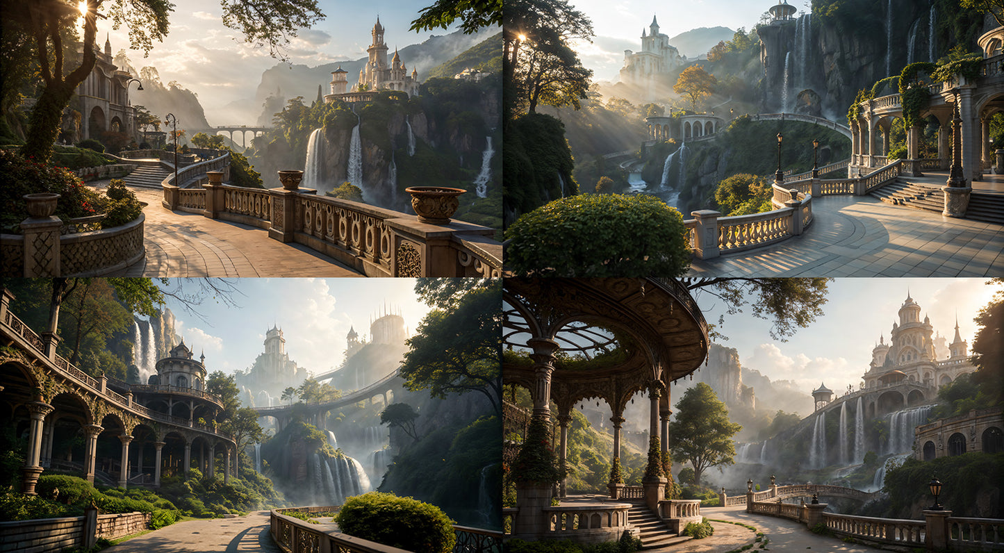 Photo Backgrounds - Fantasy Castles - DAZ Studio - Dreamlight 3D Store