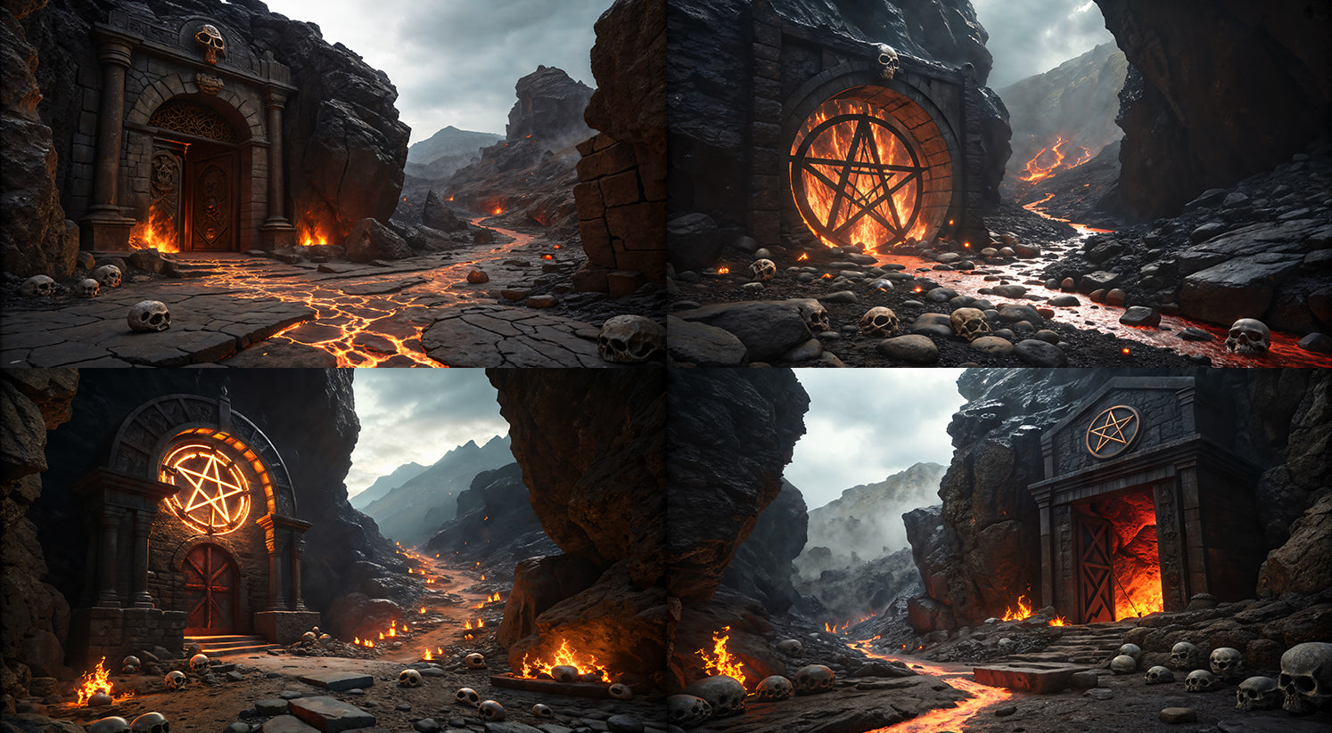 Photo Backgrounds - Demonic Gates - DAZ Studio - Dreamlight 3D Store