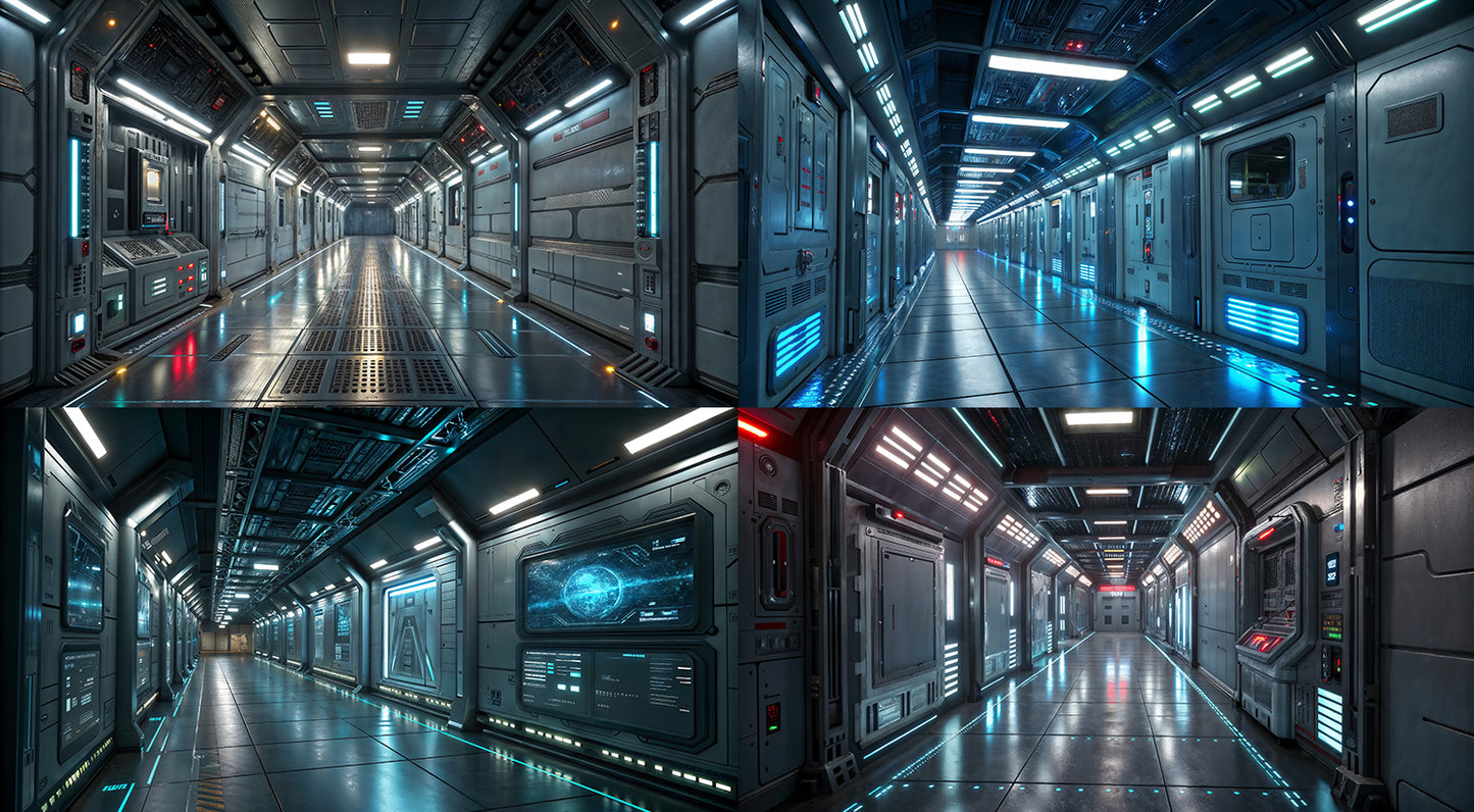 Photo Backgrounds - Quantum Halls - DAZ Studio - Dreamlight 3D Store
