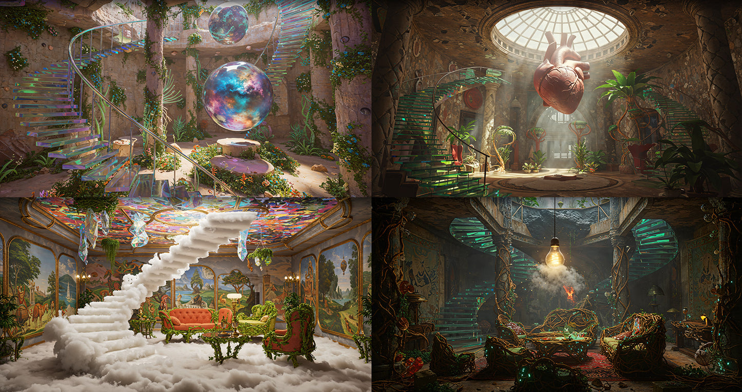 Photo Backgrounds - Surreal 5-in-1 Bundle - DAZ Studio - Dreamlight 3D Store