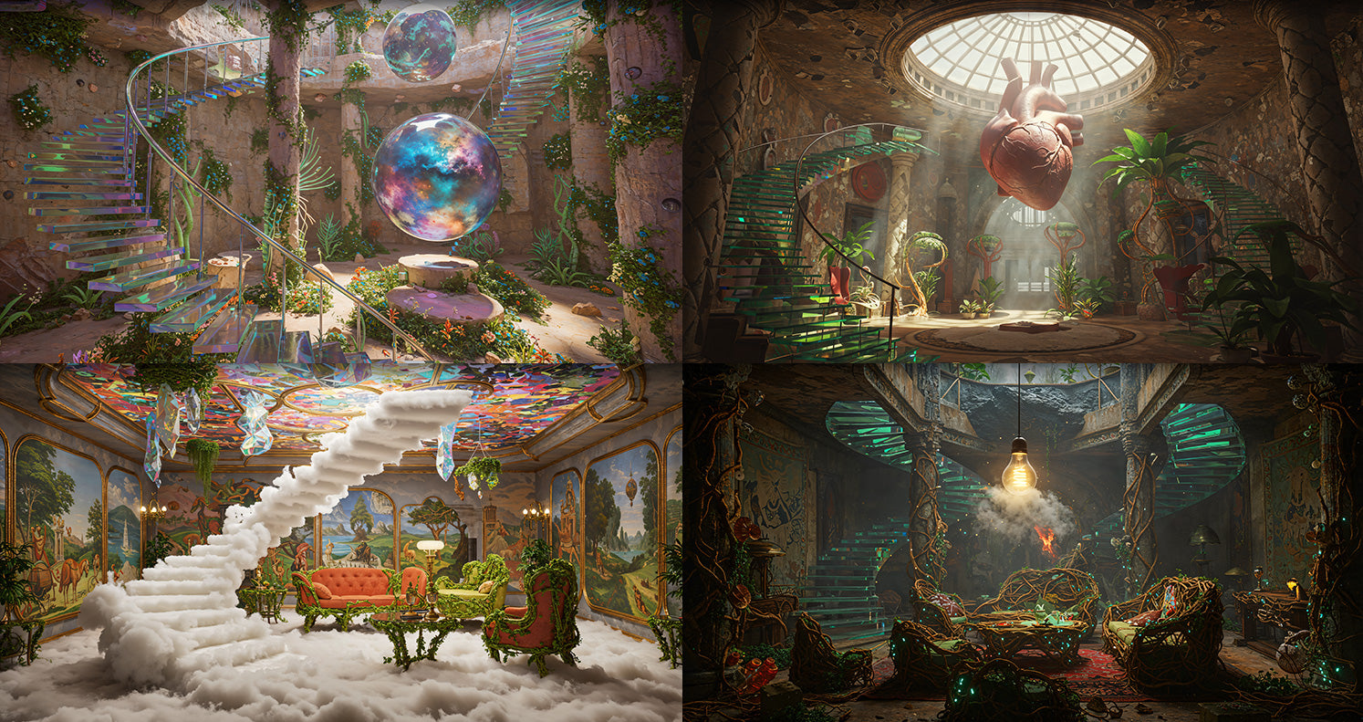 Photo Backgrounds - Surreal 5-in-1 Bundle - DAZ Studio - Dreamlight 3D Store