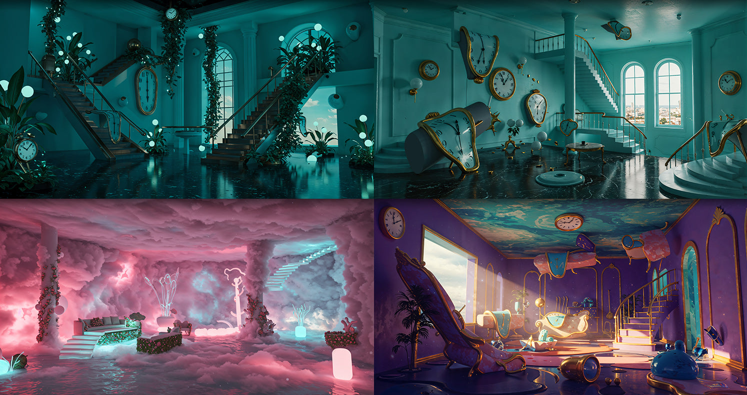 Photo Backgrounds - Surreal 5-in-1 Bundle - DAZ Studio - Dreamlight 3D Store