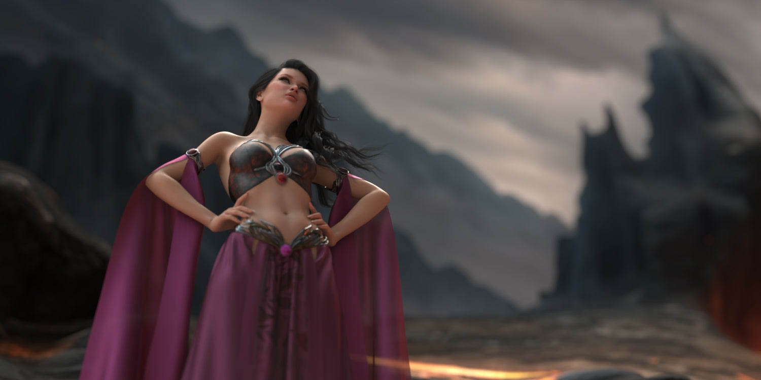 2.5D Scenes - Lava Fields 2 - DAZ Studio - Dreamlight 3D Store