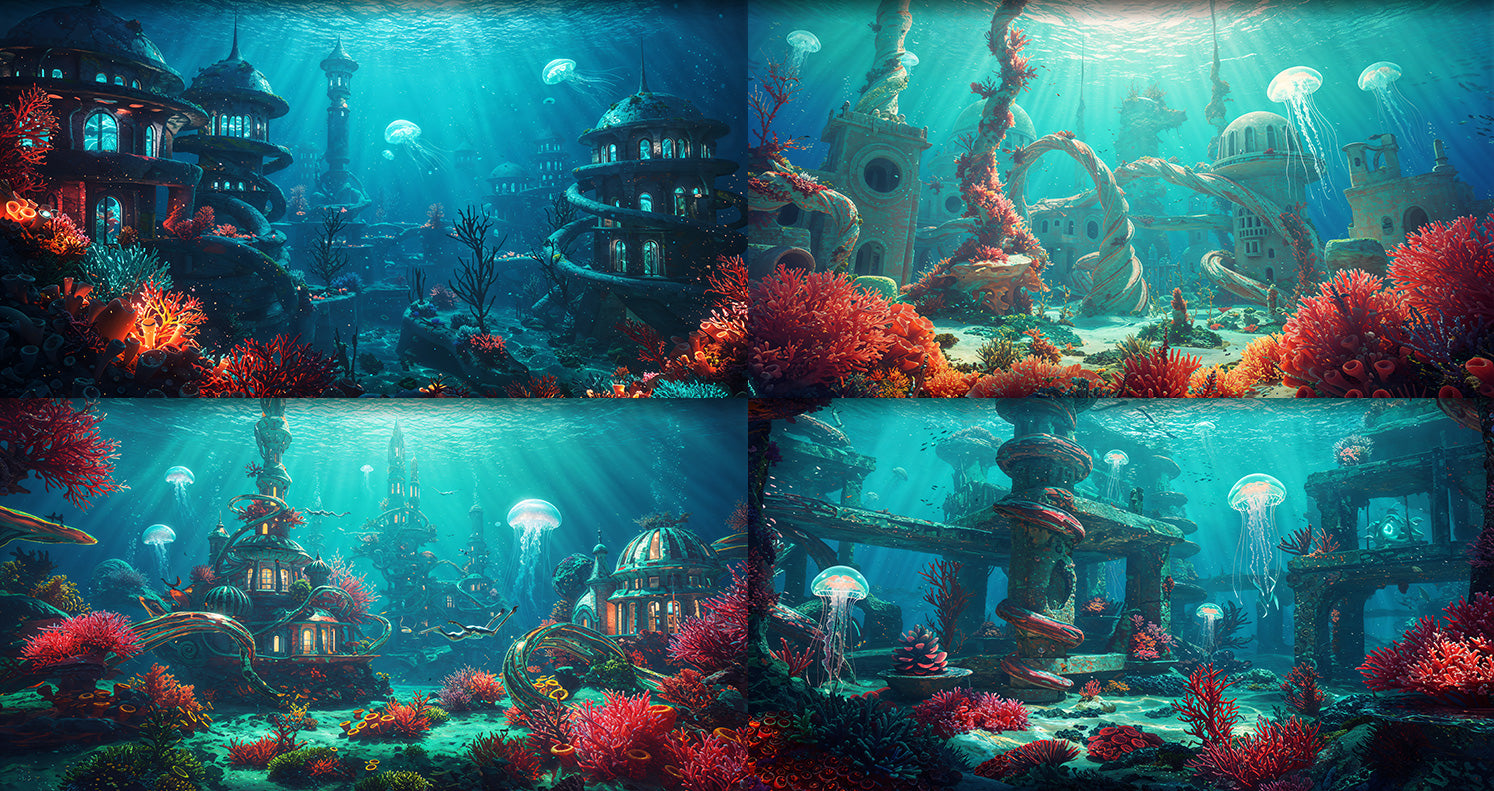 Photo Backgrounds - Surreal 5-in-1 Bundle - DAZ Studio - Dreamlight 3D Store