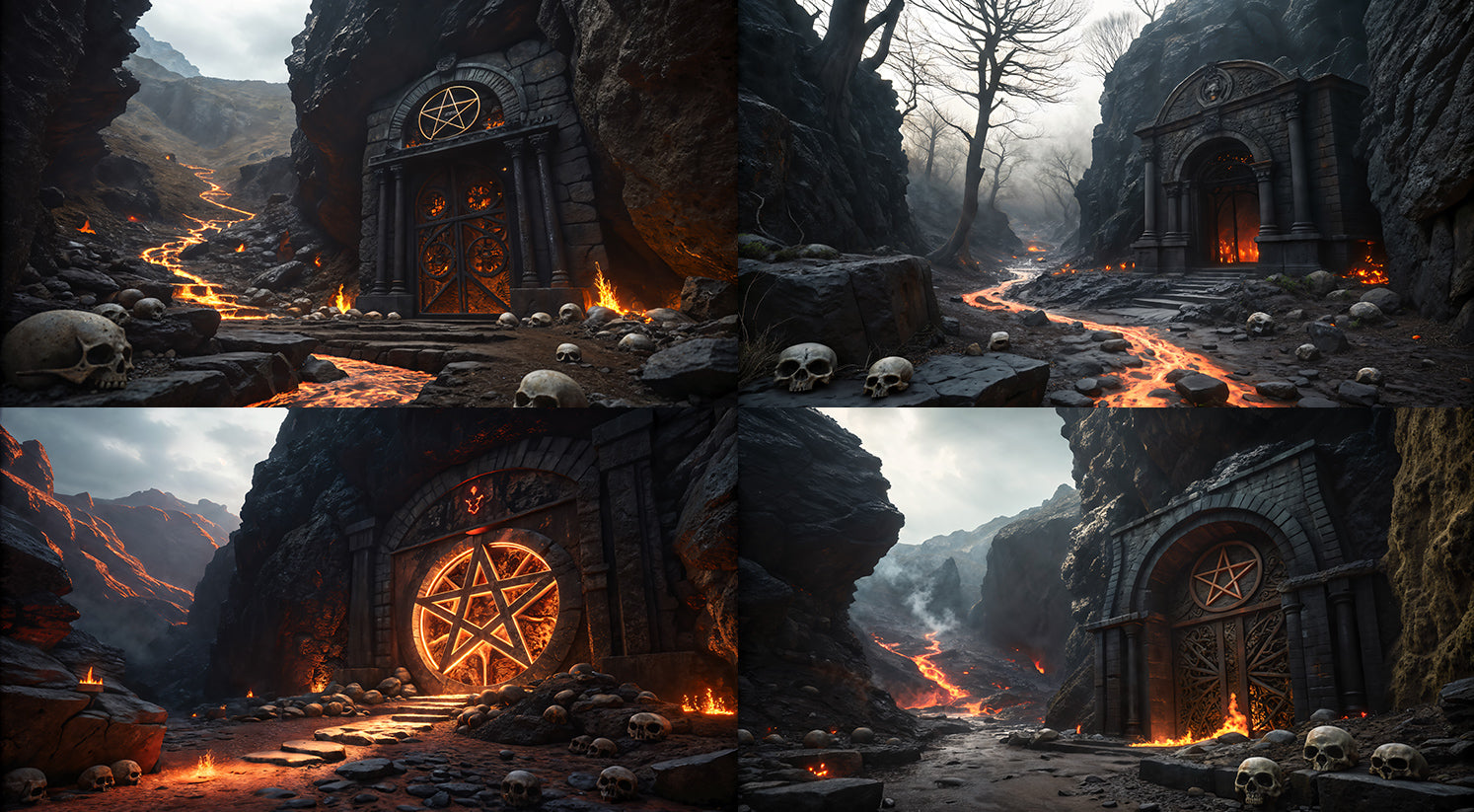 Photo Backgrounds - Demonic Gates - DAZ Studio - Dreamlight 3D Store