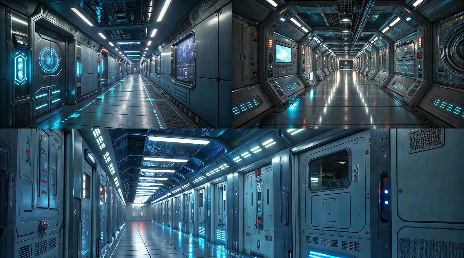 Photo Backgrounds - Quantum Halls - DAZ Studio - Dreamlight 3D Store