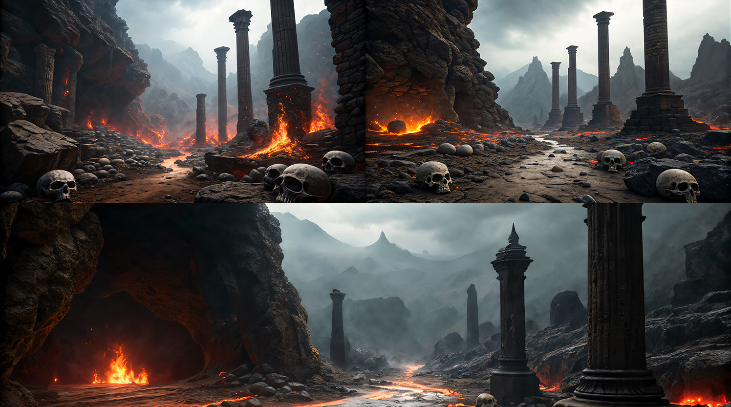 Photo Backgrounds - Hell On Earth - DAZ Studio - Dreamlight 3D Store