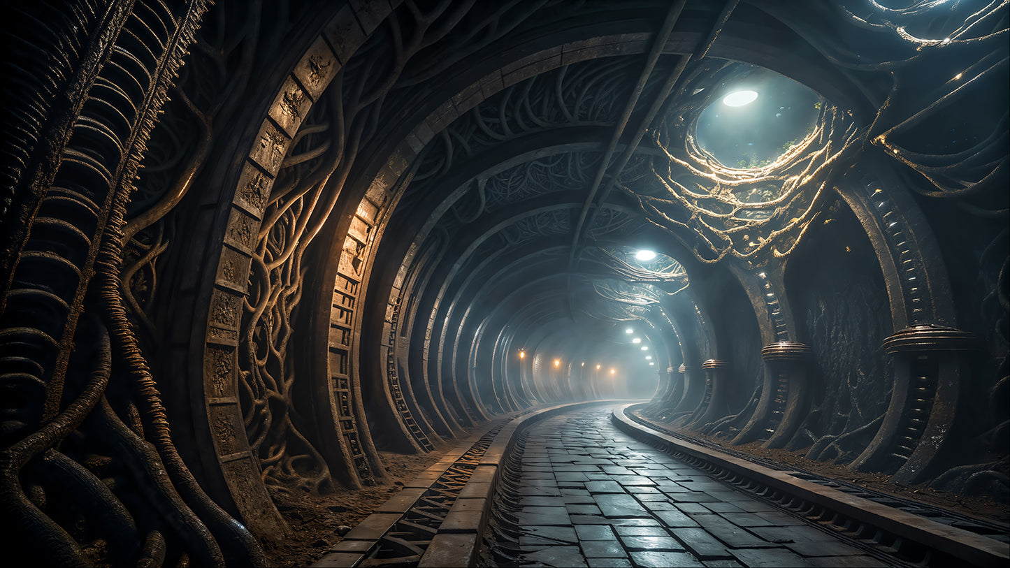 Photo Backgrounds - Alien Corridors - DAZ Studio - Dreamlight 3D Store