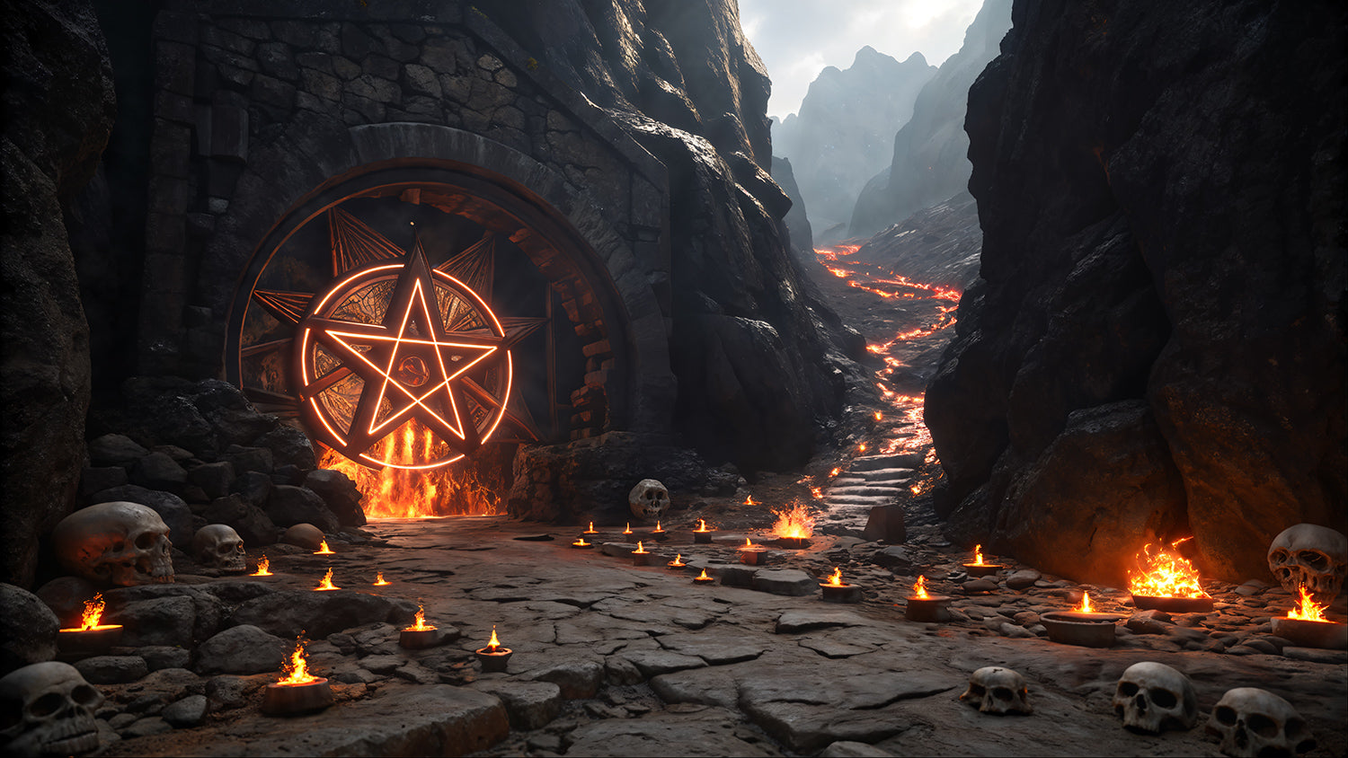 Photo Backgrounds - Demonic Gates - DAZ Studio - Dreamlight 3D Store
