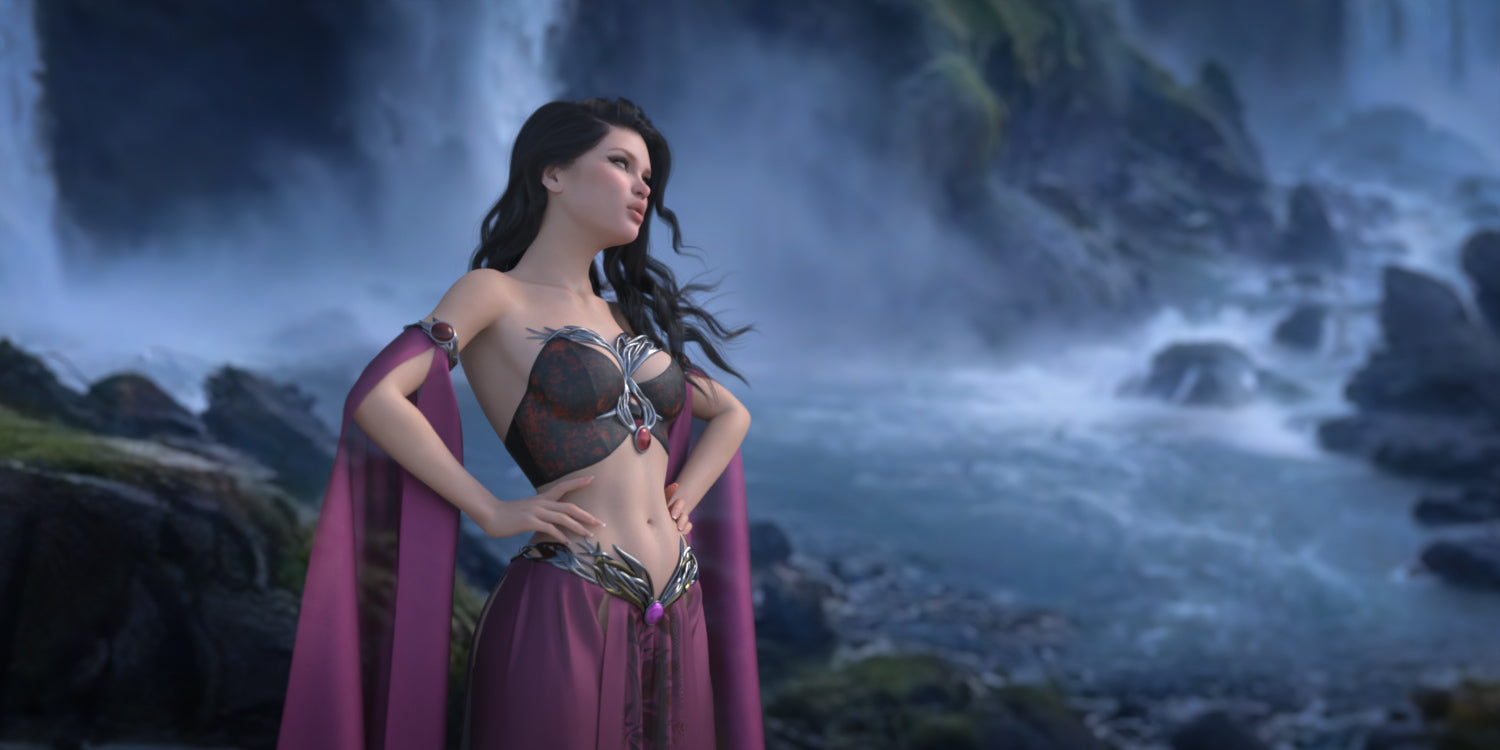 Animated Landscapes - Waterfall 1 - DAZ Studio - Dreamlight 3D Store