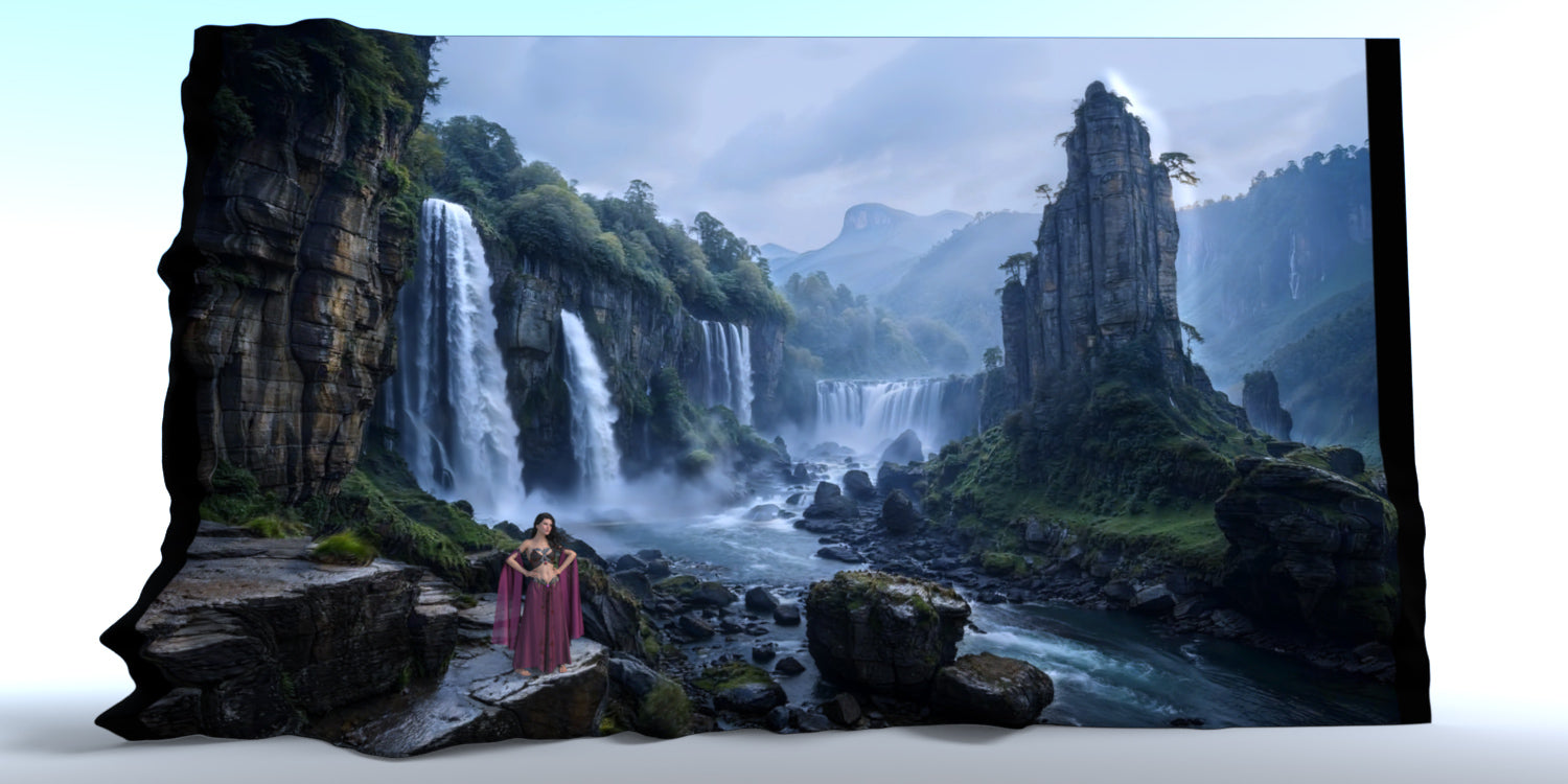Animated Landscapes - Waterfall 1 - DAZ Studio - Dreamlight 3D Store