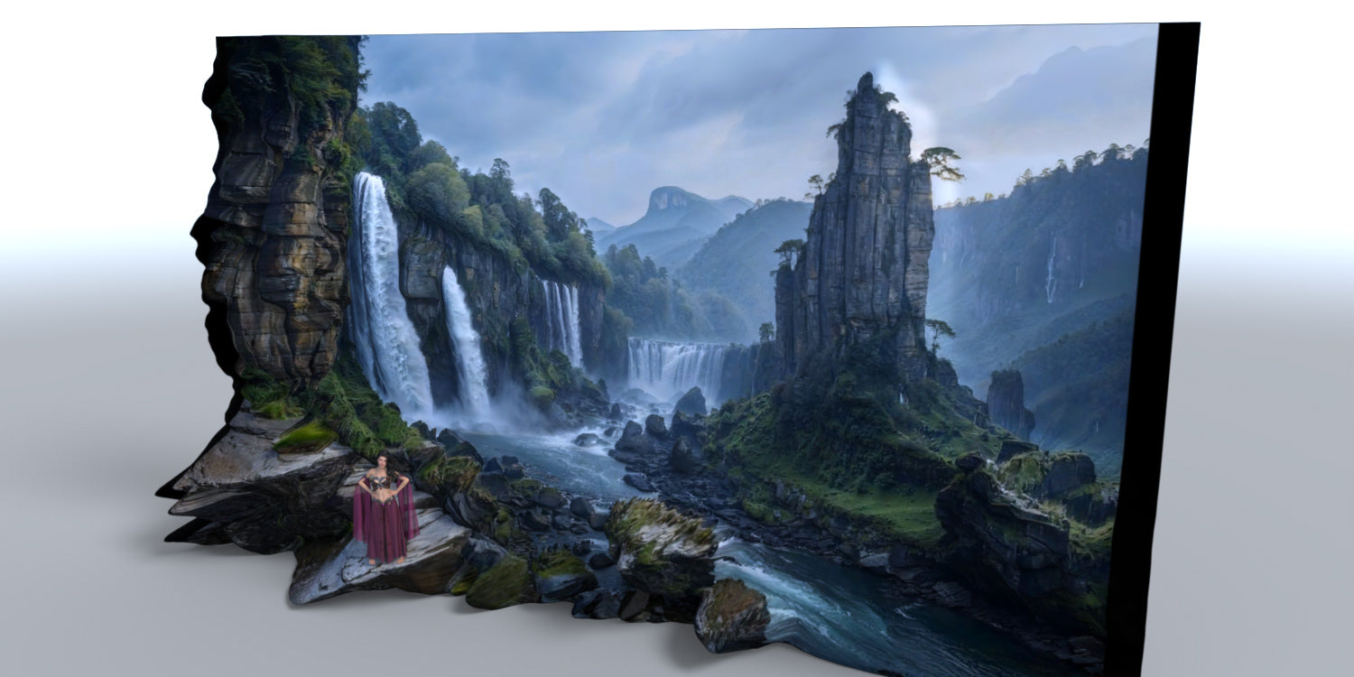 Animated Landscapes - Waterfall 1 - DAZ Studio - Dreamlight 3D Store
