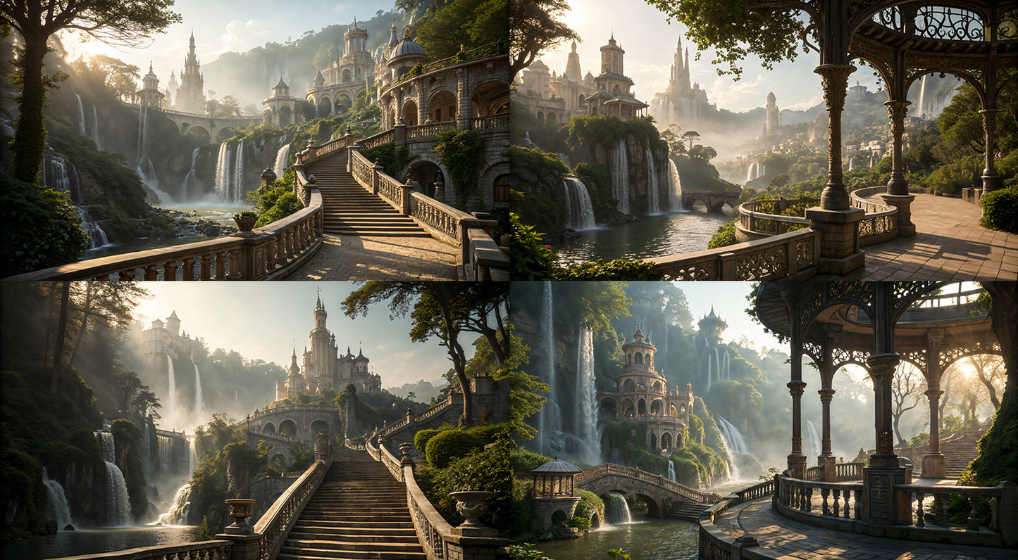 Photo Backgrounds - Fantasy Castles - DAZ Studio - Dreamlight 3D Store