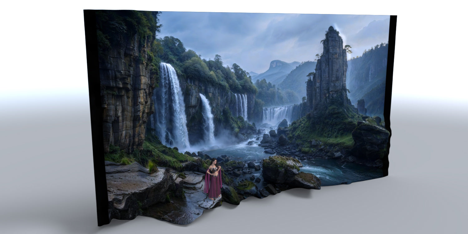 Animated Landscapes - Waterfall 1 - DAZ Studio - Dreamlight 3D Store
