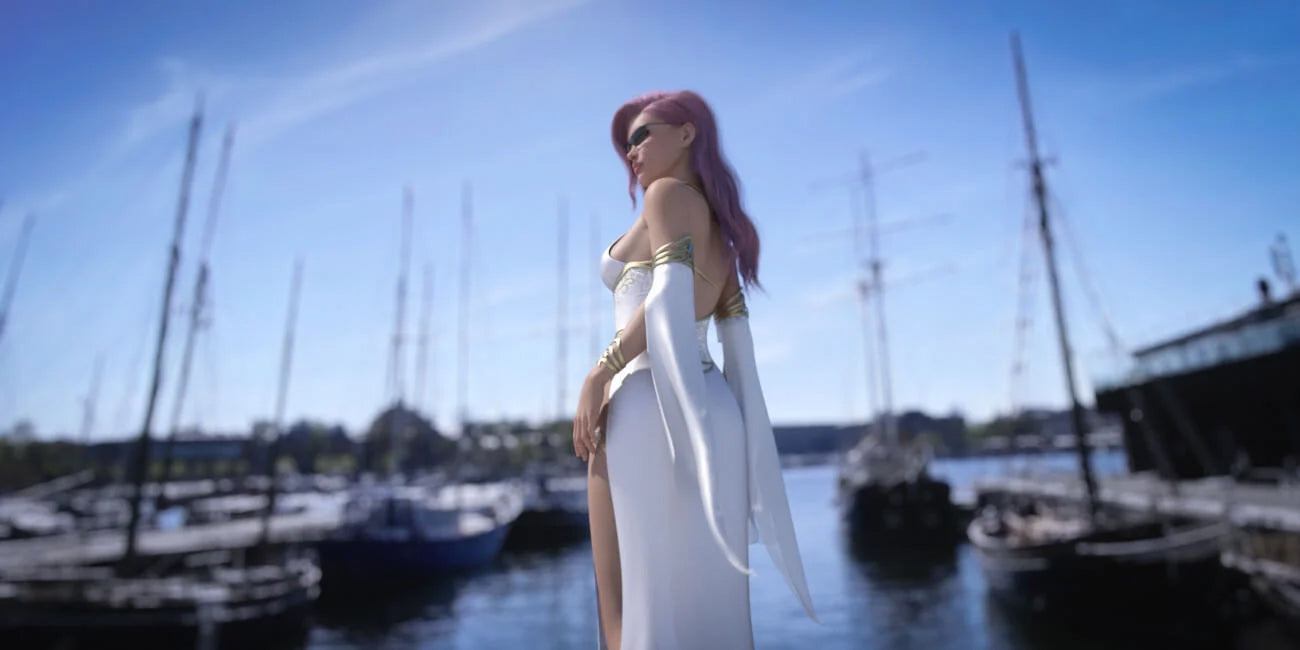 3D Photo Scenes - Stockholm Marina - DAZ Studio - Legacy Set - Dreamlight 3D Store
