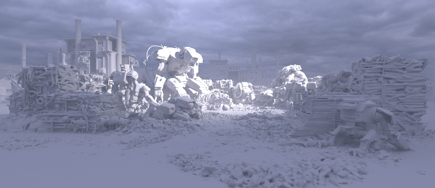 Mech Scrap Yard - DAZ Studio - Dreamlight 3D Store